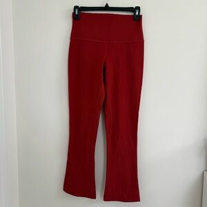 Lululemon Burnt Orange Flared Leggings